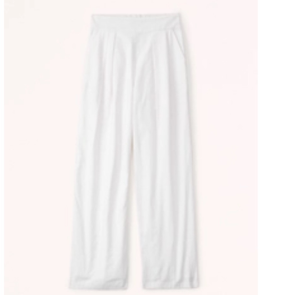 Abercrombie Linen blend ultra wide leg Pants